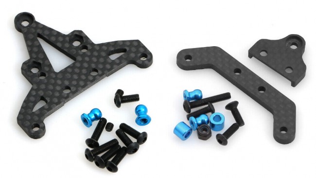 Carbon Fiber Front / Rear Gearbox Fixing Mount 1/10 Tamiya Xv-01 Rally Truck Front & Rear