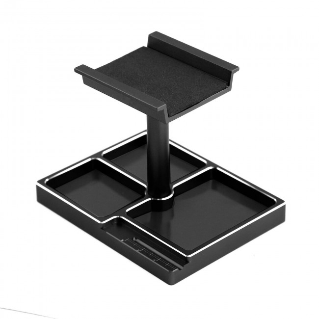 Aluminum 360 Degree Rotation Pit Stand For 1/18 Traxxas Trx-4m 1/24 Scx24 Xc-1 Black