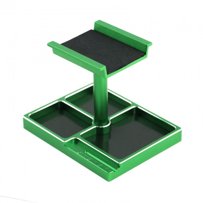 Aluminum 360 Degree Rotation Pit Stand For 1/18 Traxxas Trx-4m 1/24 Scx24 Xc-1 Green