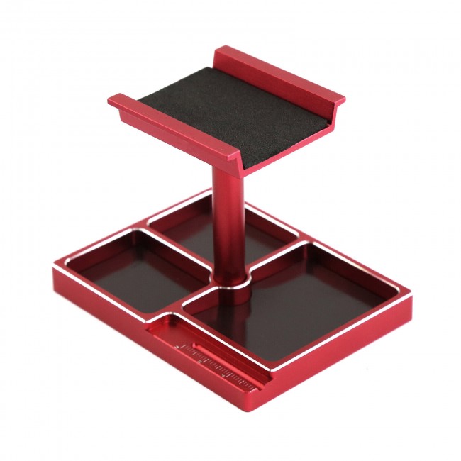 Aluminum 360 Degree Rotation Pit Stand For 1/18 Traxxas Trx-4m 1/24 Scx24 Xc-1 Red