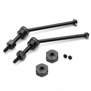 Steel Front Drive Shaft Cvd W/ 12mm 17mm Hex Los242048 For Losi Lmt 4wd Solid Axle Monster