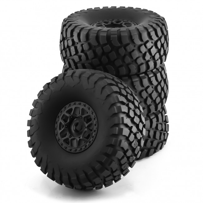 Offroad Rubber Type And Rim Set 138 X 55mm 17mm Hex For 1/7 Traxxas Udr Arrma Mojave Offroad Truck Black
