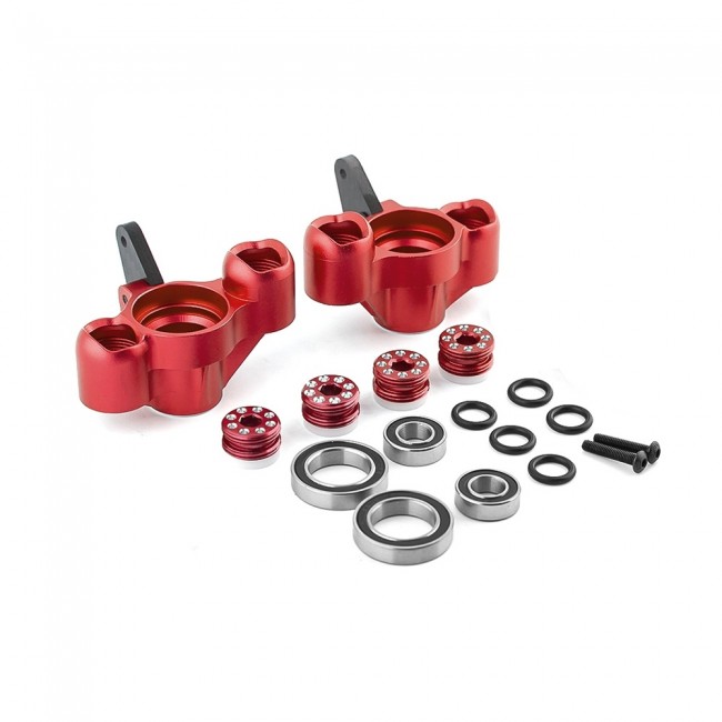 Aluminum Front Steering Knuckle Arm Ar330505 For Arrma 1/7 Fireteam 1/8 Kraton Notorious Outcast 6s Blx Red