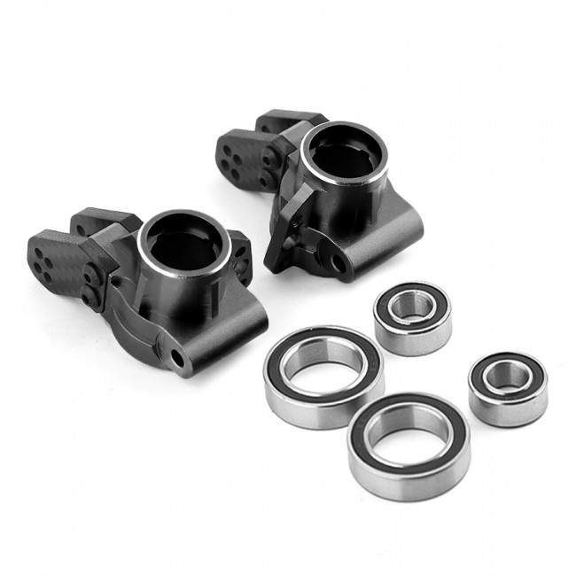 Aluminum Rear Hub Carrier Ar330404 For Arrma 1/7 Fireteam 1/8 Kraton Notorious Outcast 6s Blx Black