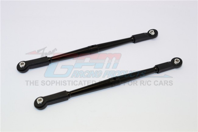 Gpm YT014RP Aluminium Rear Upper Chassis Link Parts With Plastic Ends 1/10 Axial Yeti Rock Racer Black