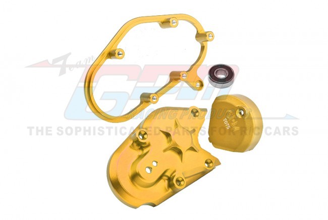 Gpm MX038 Aluminum 7075 Transmission Housing Set Los262008 Losi 1/4 Promoto-mx Motorcycle Los06000 Gold