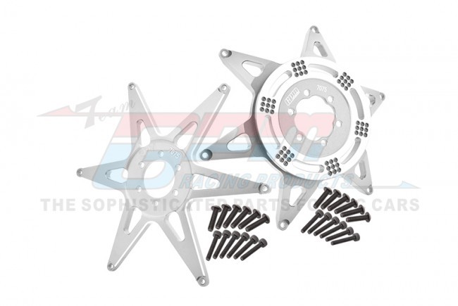 Gpm MX0606FR Aluminum 7075 Front & Rear Wheel Pattern Buckle Los46002 Losi Rc 1/4 Promoto-mx Motorcycle Los06000 Silver