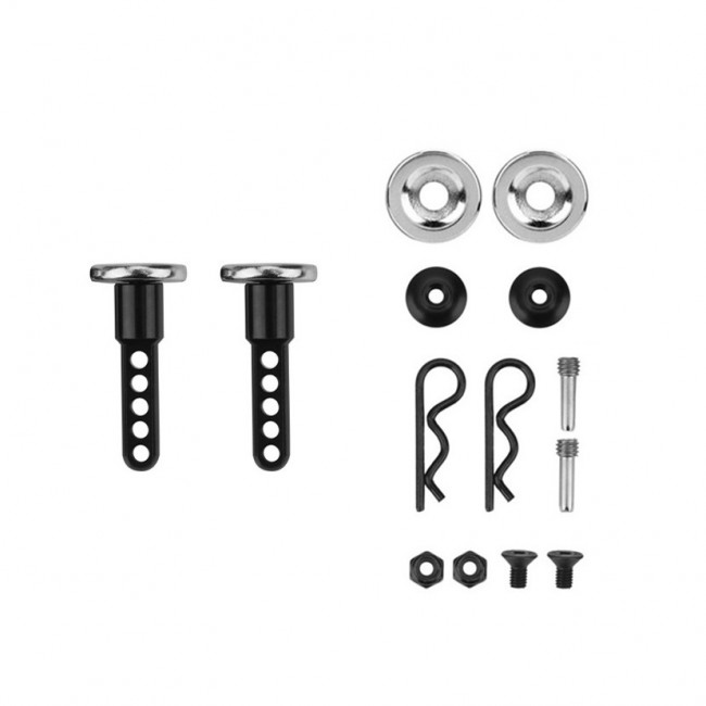 Magnet Front & Rear Extended Body Post Mounts For 1/10 Rc Axial Racing Scx-10 Ii Iii Crawler 27mm