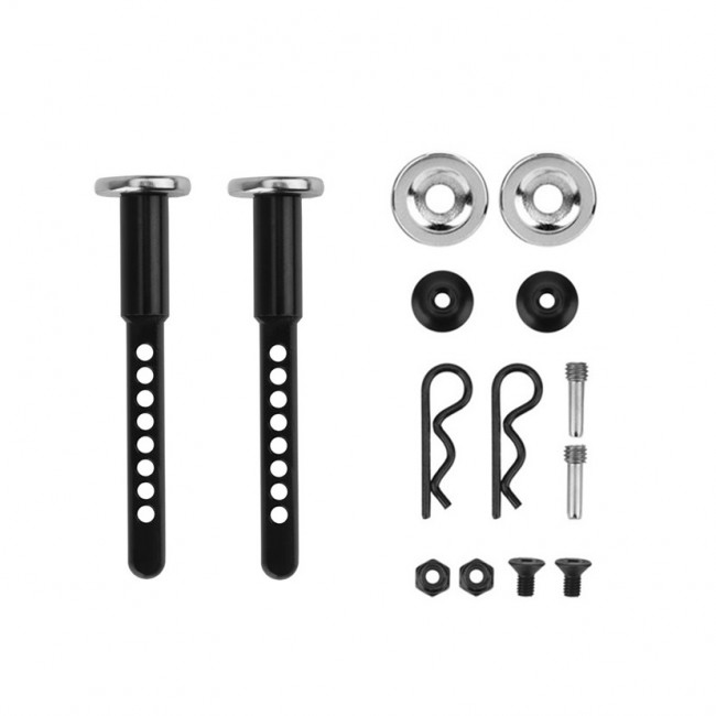 Magnet Front & Rear Extended Body Post Mounts For 1/10 Rc Axial Racing Scx-10 Ii Iii Crawler 57mm