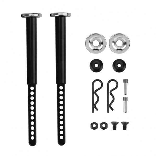 Magnet Front & Rear Extended Body Post Mounts For 1/10 Rc Axial Racing Scx-10 Ii Iii Crawler 97mm