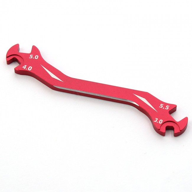 Aluminum Universal Rc Tools Ball End Turnbuckle Remover 3 / 4 / 5 / 5.5mm For All Scale Rc Car Red