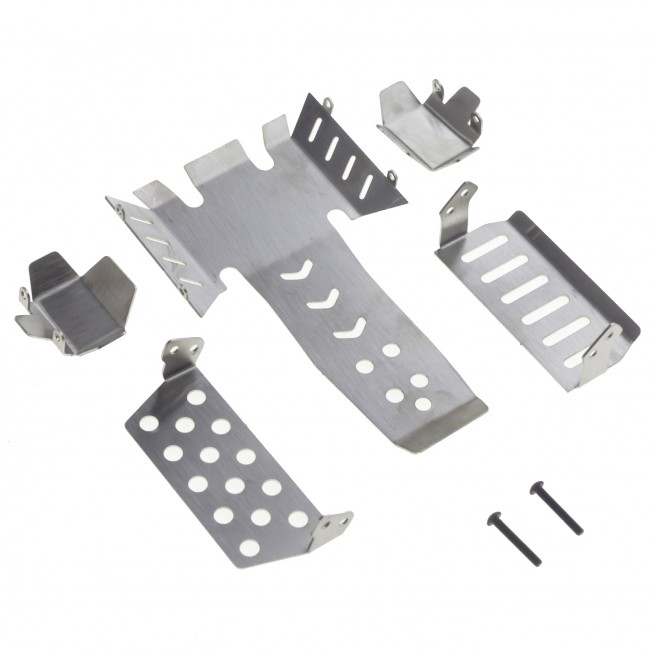 Stainless Steel Chassis Axle Protector Skid Plate For 1/10 Rc Vanquish Phoenix Vs410 Rc Crawler 