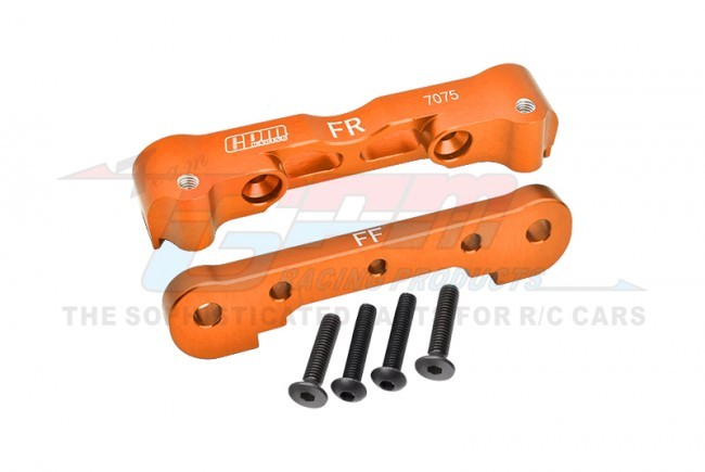 Gpm MAK008N Aluminum 7075 Front Lower Suspension Mount Ar330378 Arrma 1/8 Kraton Outcast Talion Kraton 1/7 Infraction Limitless Mojave Felony 6s Blx Orange