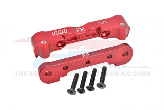 Gpm MAK008N Aluminum 7075 Front Lower Suspension Mount Ar330378 Arrma 1/8 Kraton Outcast Talion Kraton 1/7 Infraction Limitless Mojave Felony 6s Blx Red