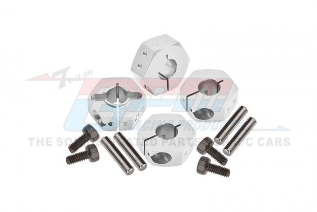 Gpm XV2010 Aluminium 6061 Clamp Type Wheel Hub Tamiya 1/10 4wd Xv-02 Pro Chassis 58707 / Bbx Bb-01 58719 Silver