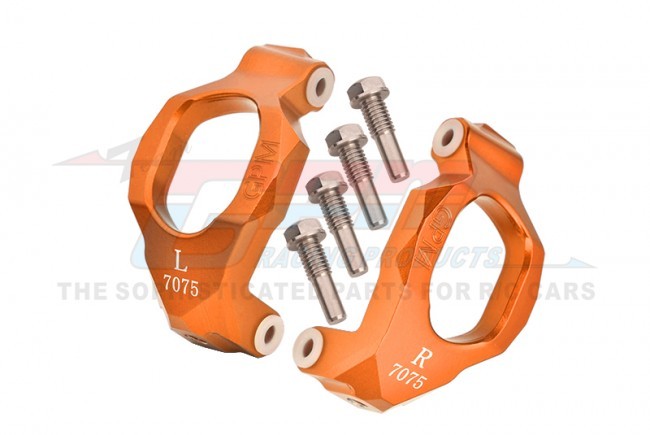 Gpm TXMS019N Aluminum 7075 Front C-hubs 8932 Traxxas 1/10 4wd Maxx / Wide Maxx Monster 89076-4 89086-4 Orange