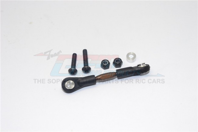 Gpm YT024A Spring Steel Adjustable Servo Tie Rod  With Black Plastic Ends 1/10 Axial Yeti Rock Racer Oringial