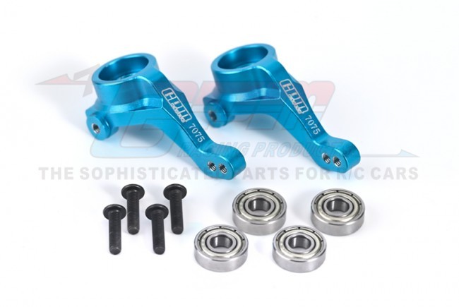 Gpm BBX021 Aluminum 7075 Front Knuckle Arms Tamiya 1/10 Bbx Bb-01 Chassis Buggy 58719 Blue