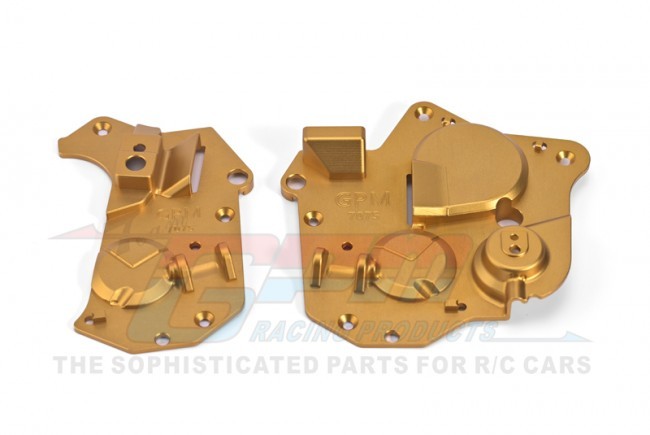 Gpm MX013 Aluminum 7075 Chassis Side Cover Set Los261014 Losi 1/4 Promoto-mx Motorcycle Los06000 Gold