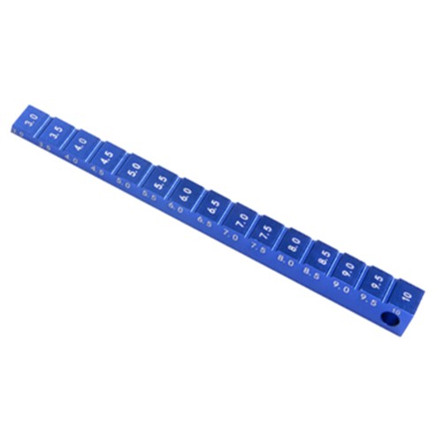 Aluminum Step Chassis Guage 3.0 - 10mm For 1/10 Rc Touring Drift Car Blue