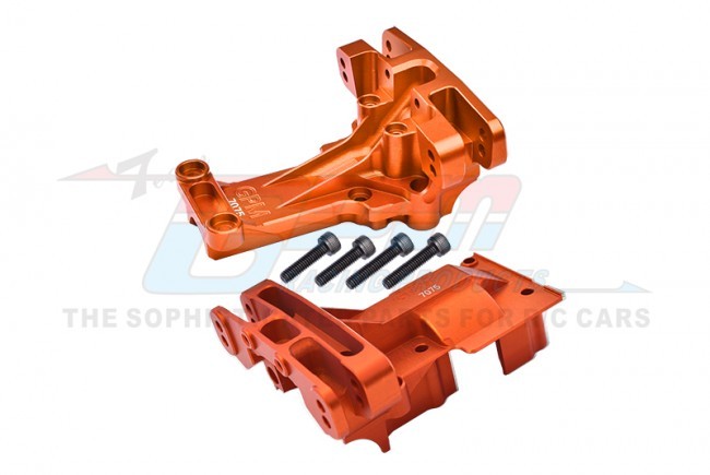 Gpm XRT1213 Aluminum 7075 Front And Rear Upper Bulkhead Set 7727x Traxxas 1/6 4wd Xrt 8s / X-maxx 8s Monster Orange