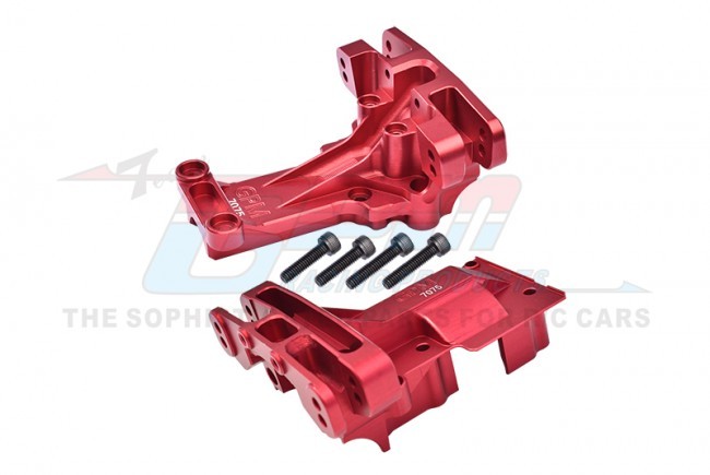 Gpm XRT1213 Aluminum 7075 Front And Rear Upper Bulkhead Set 7727x Traxxas 1/6 4wd Xrt 8s / X-maxx 8s Monster Red