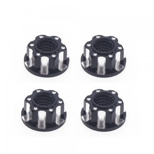 Aluminum M4 Wheel Lock Nuts For 1/10 Rc Drift Touring Car Crawler Truck Scx10 Trx-4