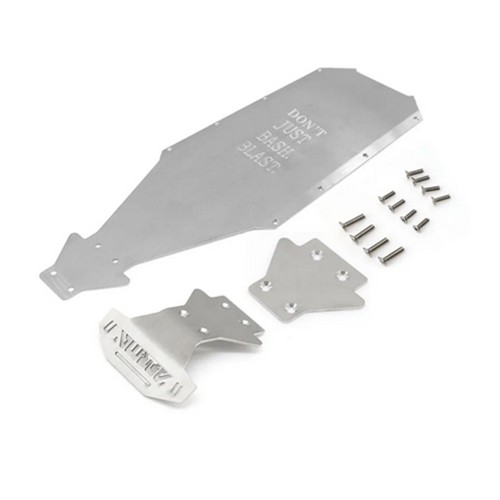 Stainless Steel Chassis Armor Protection Skid Plate 1/8 Arrma Kraton 4x4 Extreme Bash Roller Monster Ara106053 