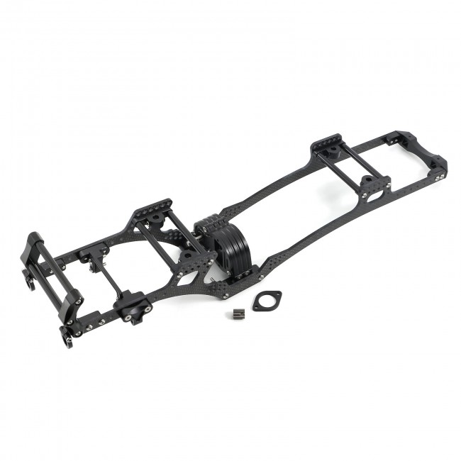 Carbon Fiber Lcg Chassis Frame With Gearbox Bumper For Axial Scx10 Crawler A Type