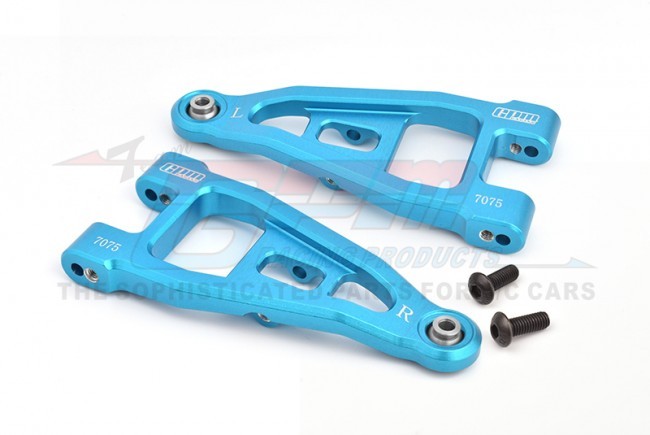 Gpm BBX055 Aluminium 7075 Front Lower Suspension Arms For Tamiya 1/10 Bbx Bb-01 Chassis 58719 Light Blue