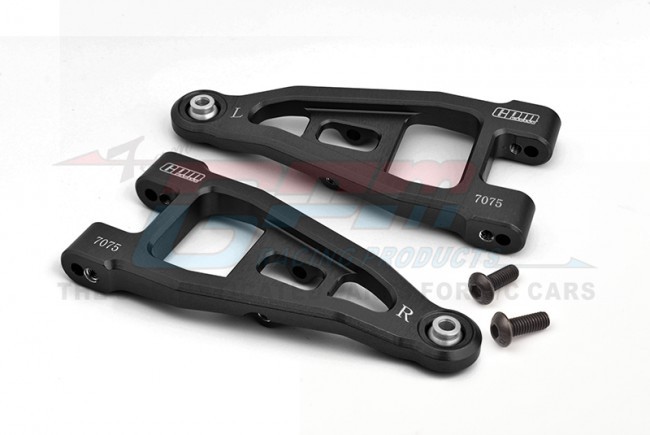 Gpm BBX055 Aluminium 7075 Front Lower Suspension Arms For Tamiya 1/10 Bbx Bb-01 Chassis 58719 Black