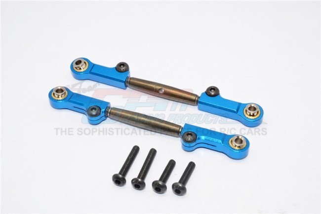 Gpm YT047S Spring Steel Steering Anti-thread  Tie Rod With Aluminium Ends 1/10 Axial Yeti Rock Racer Blue