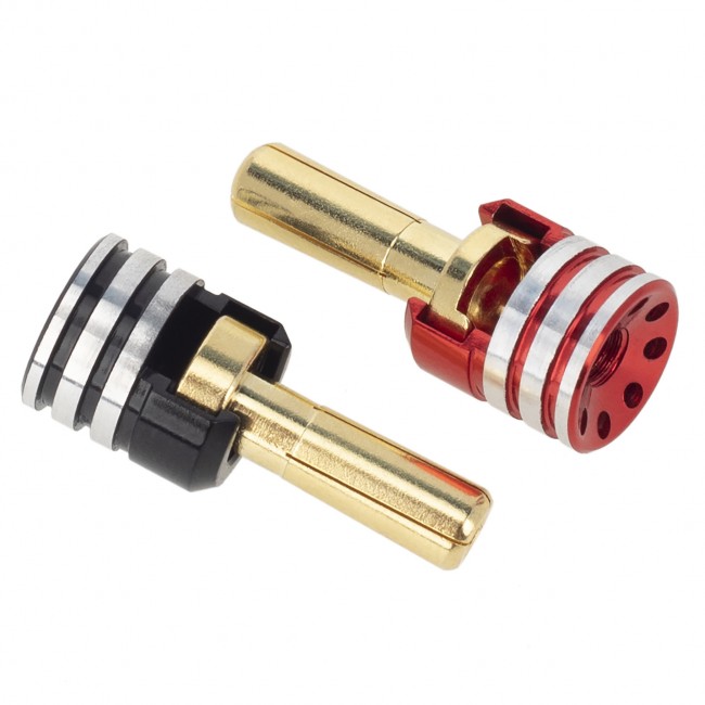 Aluminum Brass Heatsink Banana Bullet & Grips Plug 3.5mm / 4mm / 5mm 1pair 5mm