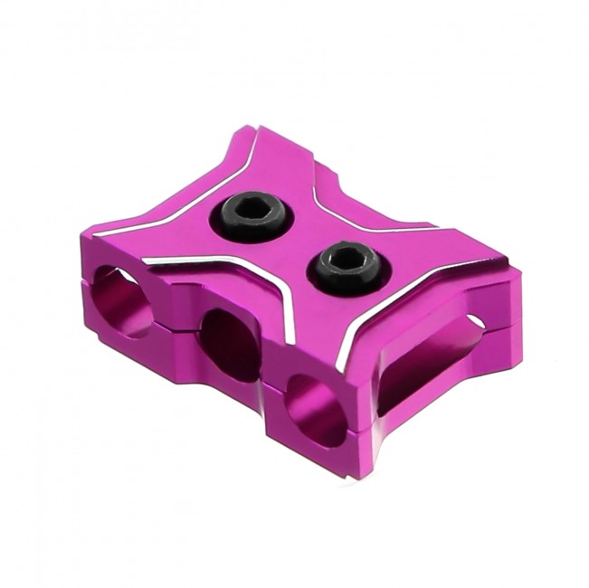 Aluminum Esc Motor 12 - 14 Awg 4mm Wire Fixed Guard Clamp Clip For 1/8 1/10 Rc Car Purple