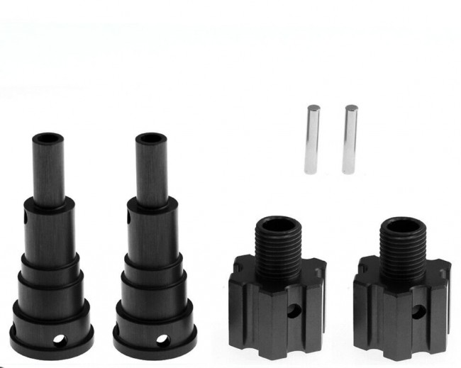 Alu Cvd Joints W +10mm Extended Hex Hub 7768 For Traxxas 1/6 Xrt / X-maxx 8s Black