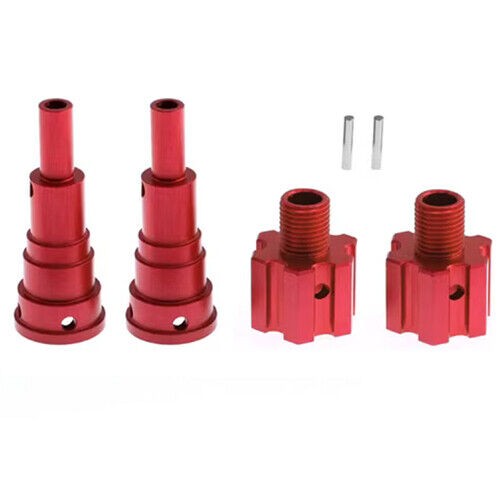 Alu Cvd Joints W +10mm Extended Hex Hub 7768 For Traxxas 1/6 Xrt / X-maxx 8s Red