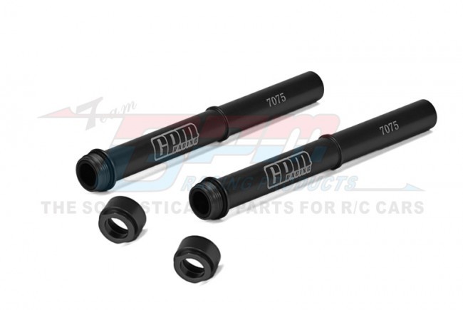 Gpm MX142 Aluminum 7075 Fork Tube Set Los263005 For Losi 1/4 Promoto-mx Motorcycle Los06000 Black