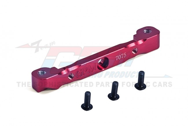 Gpm MAK007N 7075 Front Upper Suspension Mount Ar330379 Arrma 1/8 Kraton Outcast Outcast Typhon 6s Blx Red