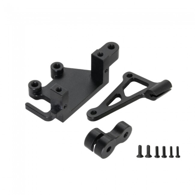 Aluminum 7075 Electronic Mount Servo Arm Set Los261013 For 1/4 Losi Promoto-mx Motorcycle Bike Los06000 Los06002 Black