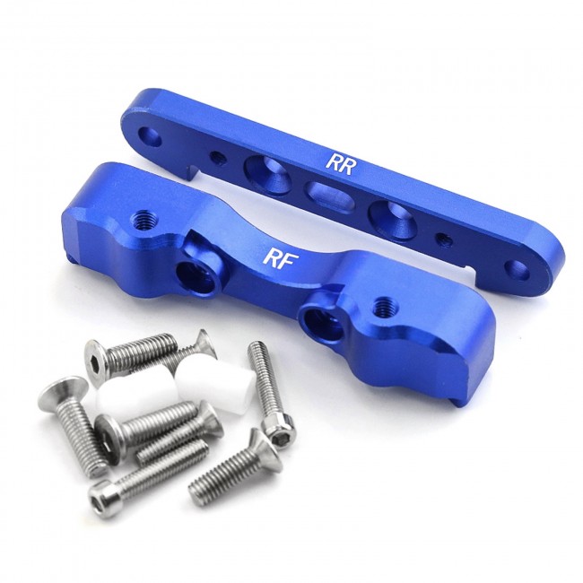 Aluminium Rear Lower Suspension Mount Ara330555 For Arrma 1/5 Kraton / Outcast 8s Blx Blue