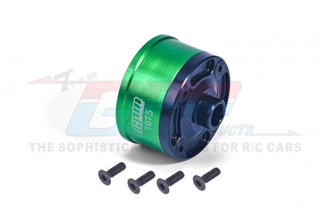 Steel Aluminium 7075  Front / Middle / Rear Diff Case 9581 Traxxas 1/8 4wd Sledge Monster 95076-4 Green