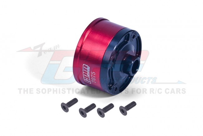 Steel Aluminium 7075  Front / Middle / Rear Diff Case 9581 Traxxas 1/8 4wd Sledge Monster 95076-4 Red