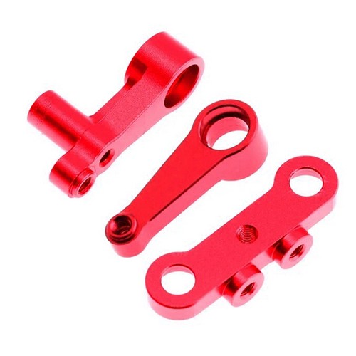 Aluminum Steering Assembly For Tamiya 1/10 Rc Bbx Bb-01 Buggy 58719 Red