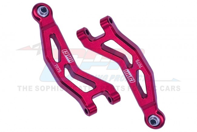 Gpm MGG054 Aluminum 7075 Front Upper Suspension Arms Ara330809 Arrma 1/18 4wd Granite Grom Mega 380 Monster Ara2102 Red