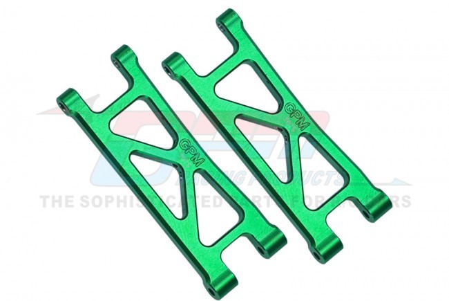 Gpm MGG056 Aluminum 7075 Rear Lower  Suspension Arms Ara330809 Arrma 1/18 4wd Granite Grom Mega 380 Monster Ara2102 Green