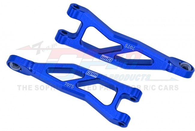 Gpm MGG057 Aluminum 7075 Rear Upper  Suspension Arms Ara330809 Arrma 1/18 4wd Granite Grom Mega 380 Monster Ara2102 Blue