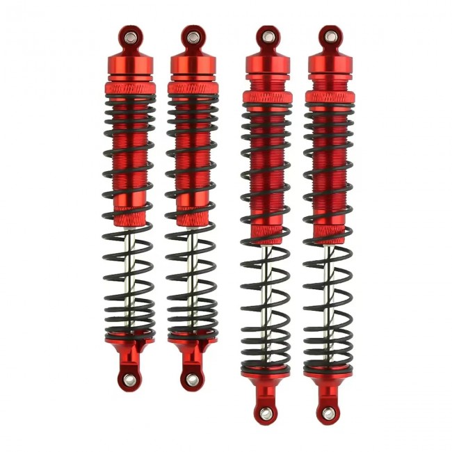 Aluminum Front & Rear Oil Damper Set Axi233025 Axi233023 1/10 Axial 4wd Rbx10 Ryft Rock Bouncer Axi03005 Red