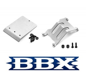 Stainless Steel Top Roof With Rear Bumper Set For 1/10 Rc Tamiya Bbx Bb-01 Buggy