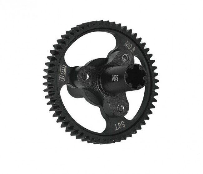 Gpm MAF056TS Aluminum 7075 Steel M0.8 32p 56t Spur Gear Slipper Ara310948 1/10 Arrma Big Rock Granite Kraton Vorteks Outcast Black