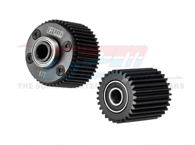 Gpm MGO1200S Carbon Steel Diff Case And Idler 47t / 29t Gear Ara311095 For Arrma 1/10 Gorgon Mega 550 Monster Ara3230 